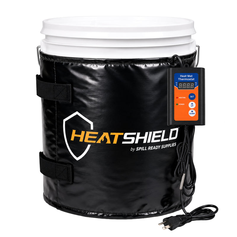 Bucket Heating Blanket 5 Gallon | Electric Pail Heater for 5 Gal Buckets Chemicals Oils | Temperature Control Included