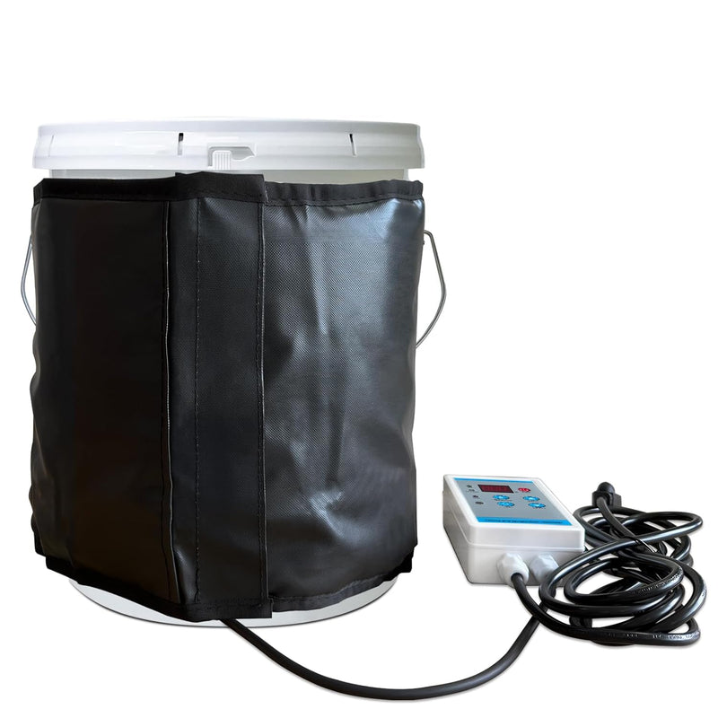 Bucket Heating Blanket 5 Gallon | Electric Pail Heater for 5 Gal Buckets Chemicals Oils | Adjustable Temp