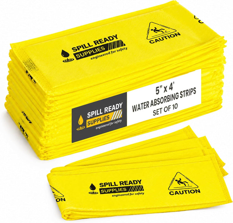 Water Leak Absorbent Strips 5 in x 4 ft 10-pack