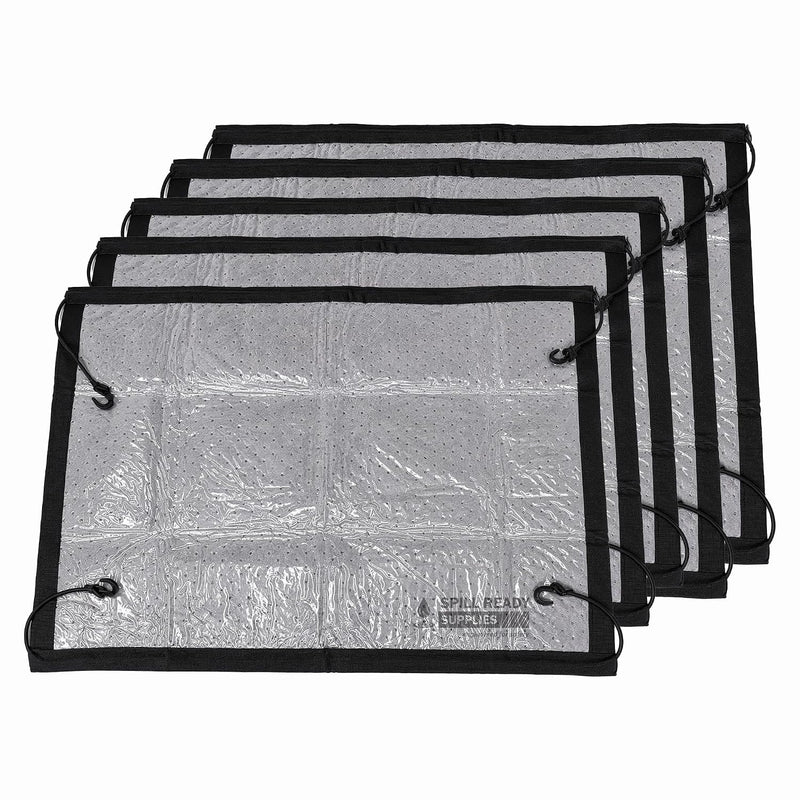 5-pack spill soaker oil absorbent drip pads 36 x 48 in