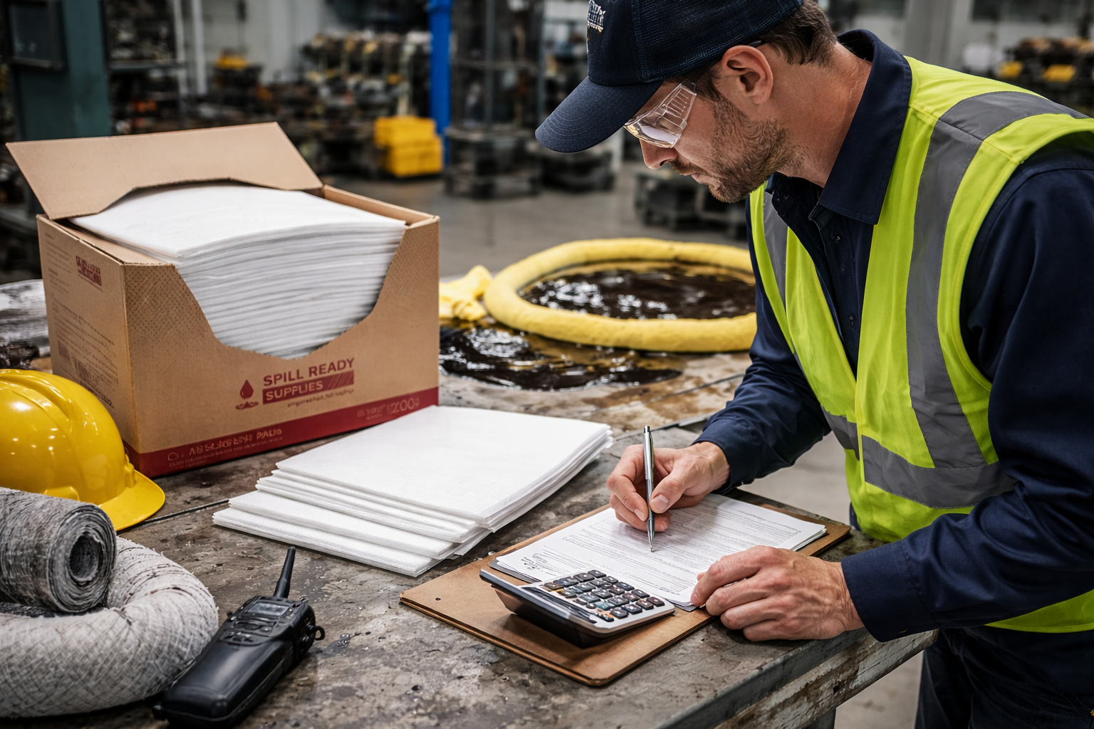 How Many Absorbent Pads Do You Need for a 5-Gallon Spill?