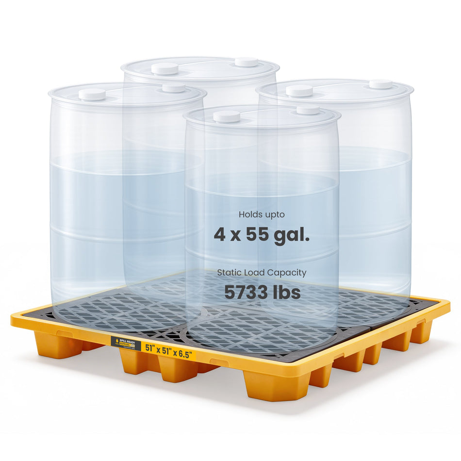 4 Drums Spill Pallets