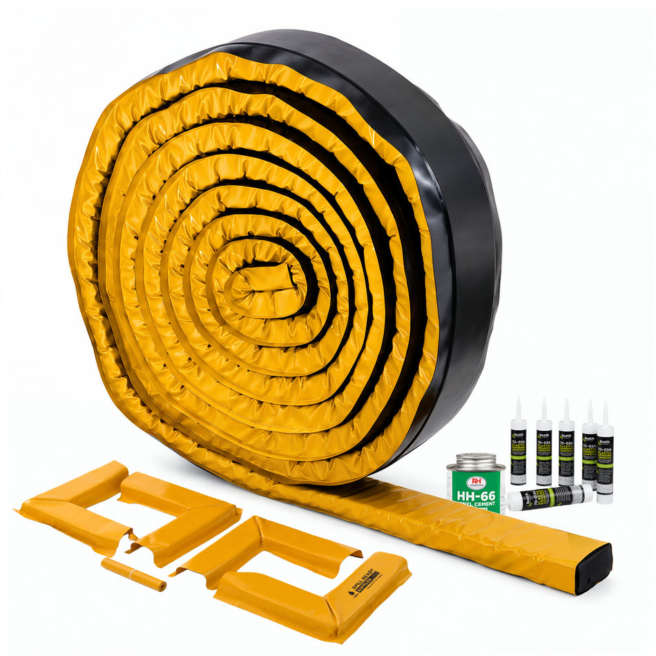 Modular Spill Containment Berm Kit 50ft | Build-A-Berm System | Expandable Industrial Spill Berm