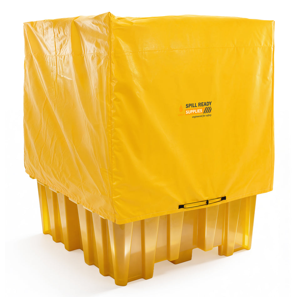 IBC Containment Unit Tarp Cover | Polyethylene Cover for IBC Spill Containment Pallets