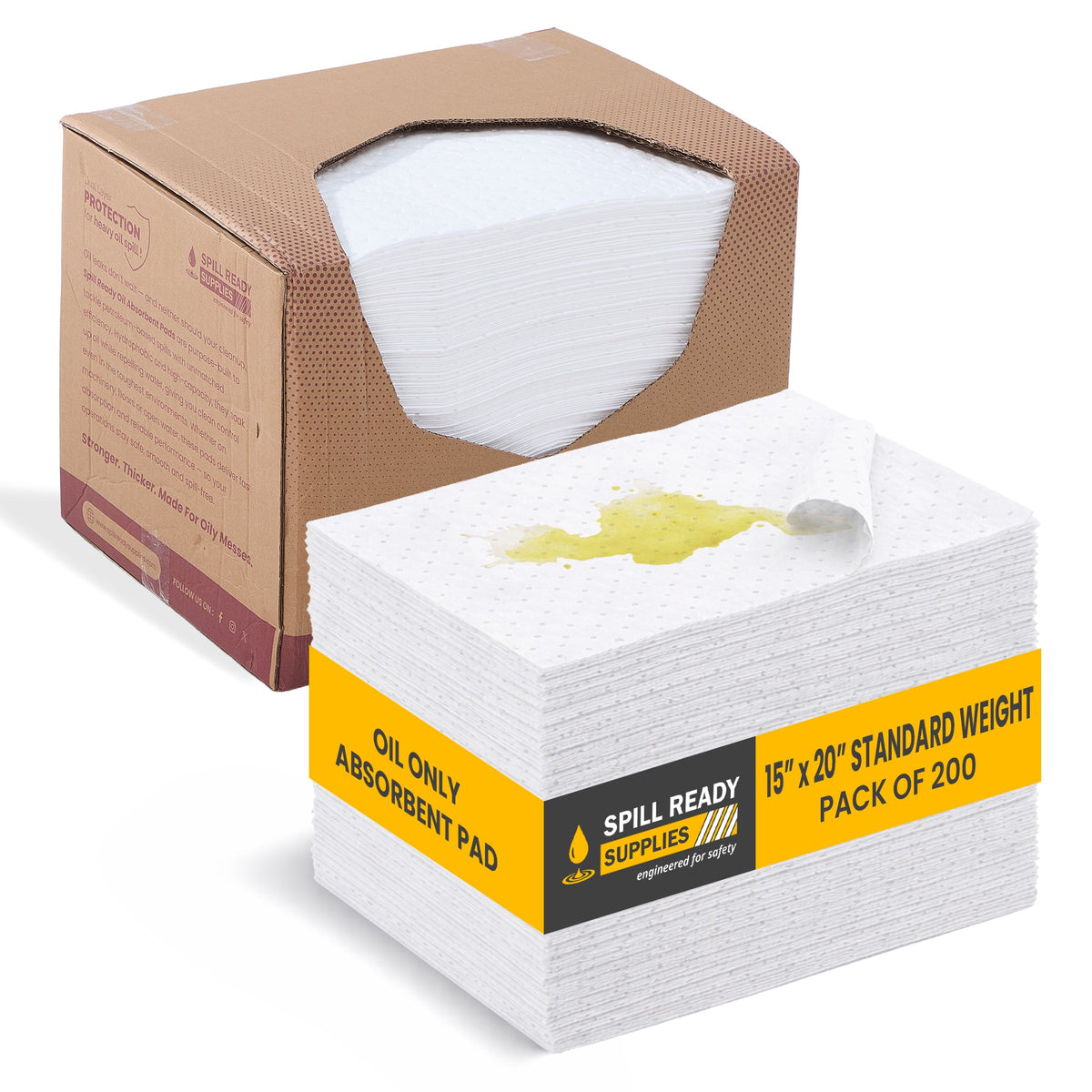 Oil-Only Absorbent Pads 15in x 20in 2mm