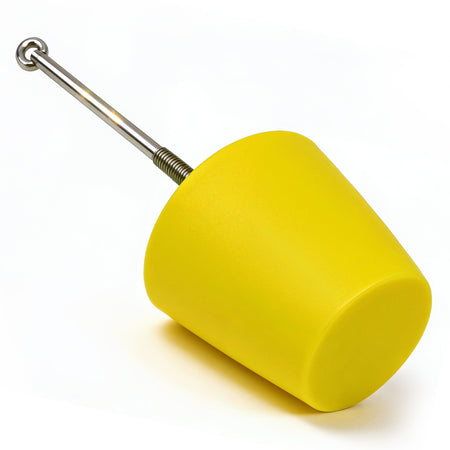 Drain Plug 6in Polyurethane Yellow Tapered