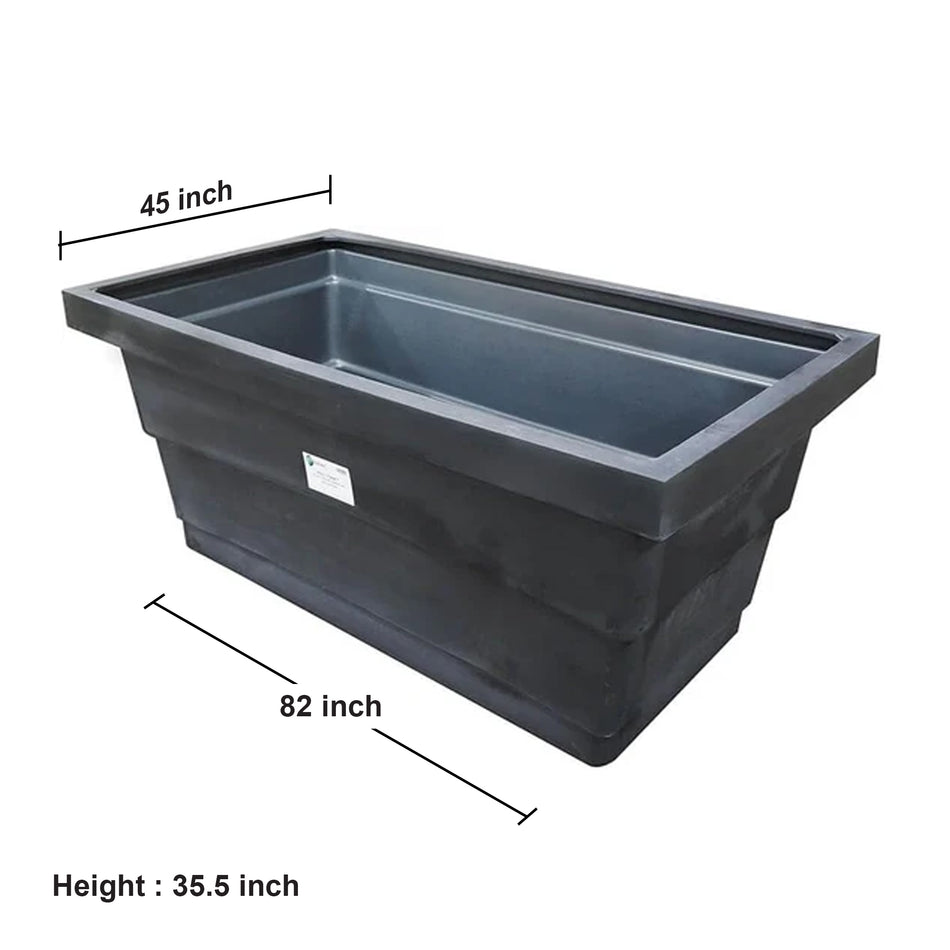 275-Gallon Poly Tank Containment Sump, Black