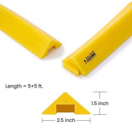 Flexible Spill Dike Bend-N-Seal PVC Yellow