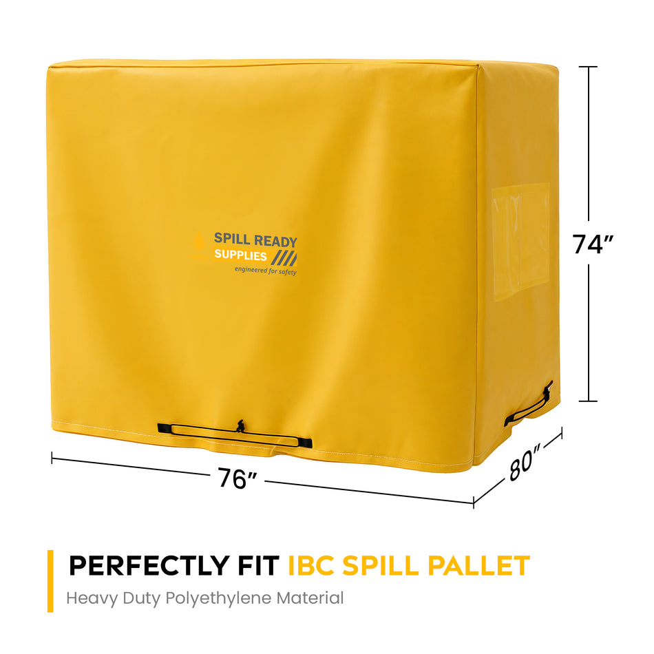IBC Containment Unit Tarp Cover | Polyethylene Cover for IBC Spill Containment Pallets