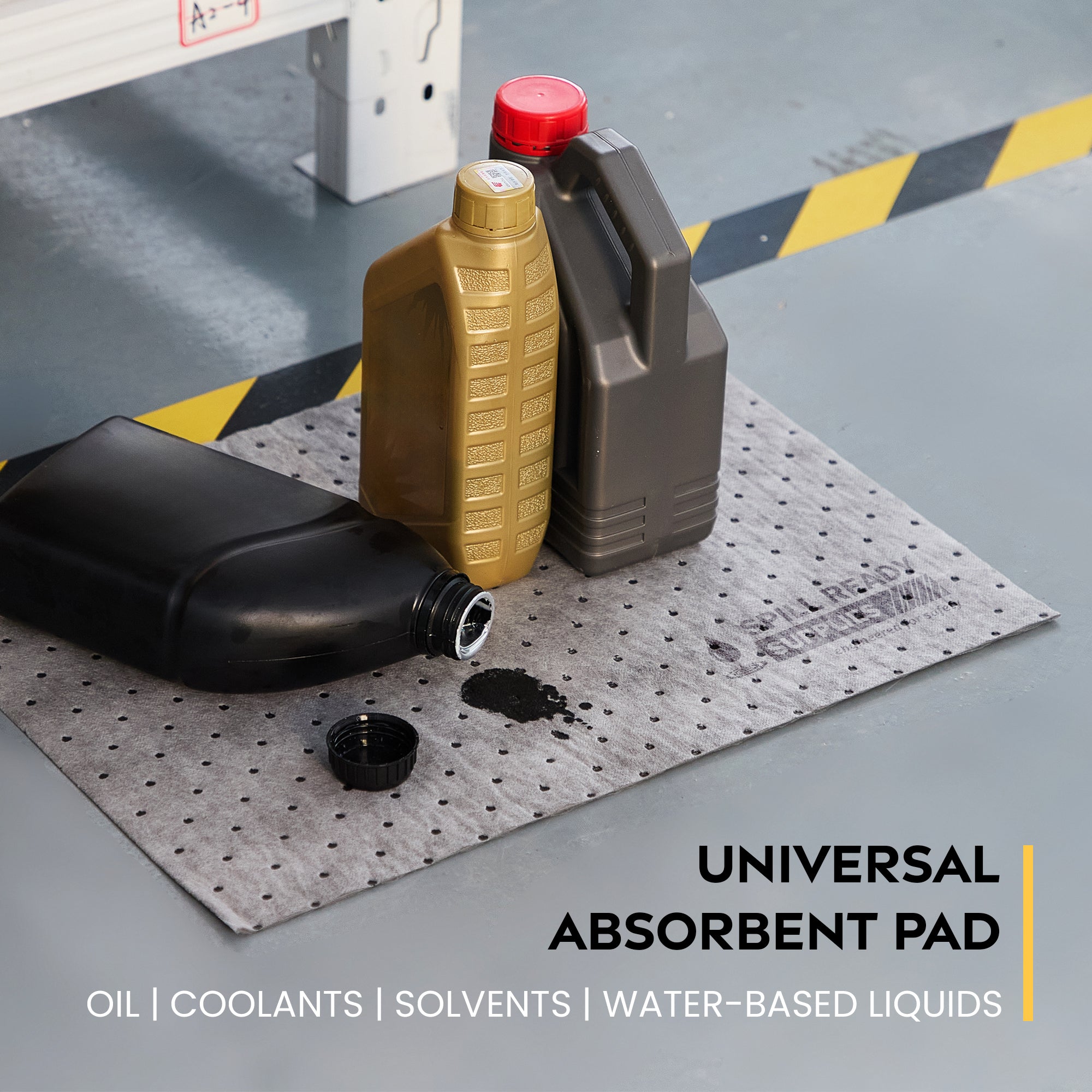 Universal Absorbent Pads 15in x 20in Gray Heavyweight