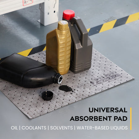 Universal Absorbent Pads 15in x 20in Gray 2mm