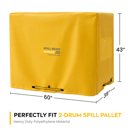 2-Drum Spill Pallet Tarp Cover