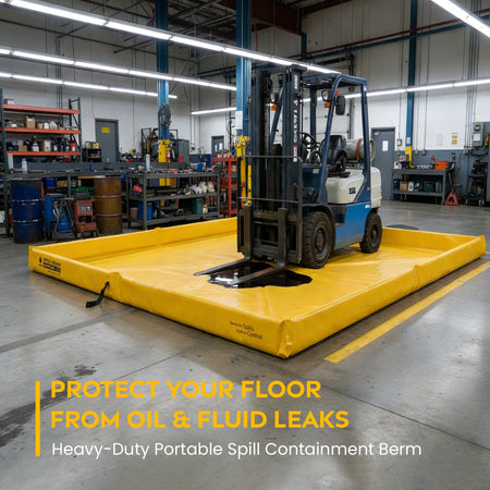 Portable Foam Wall Spill Containment Berm 8ft x 10ft