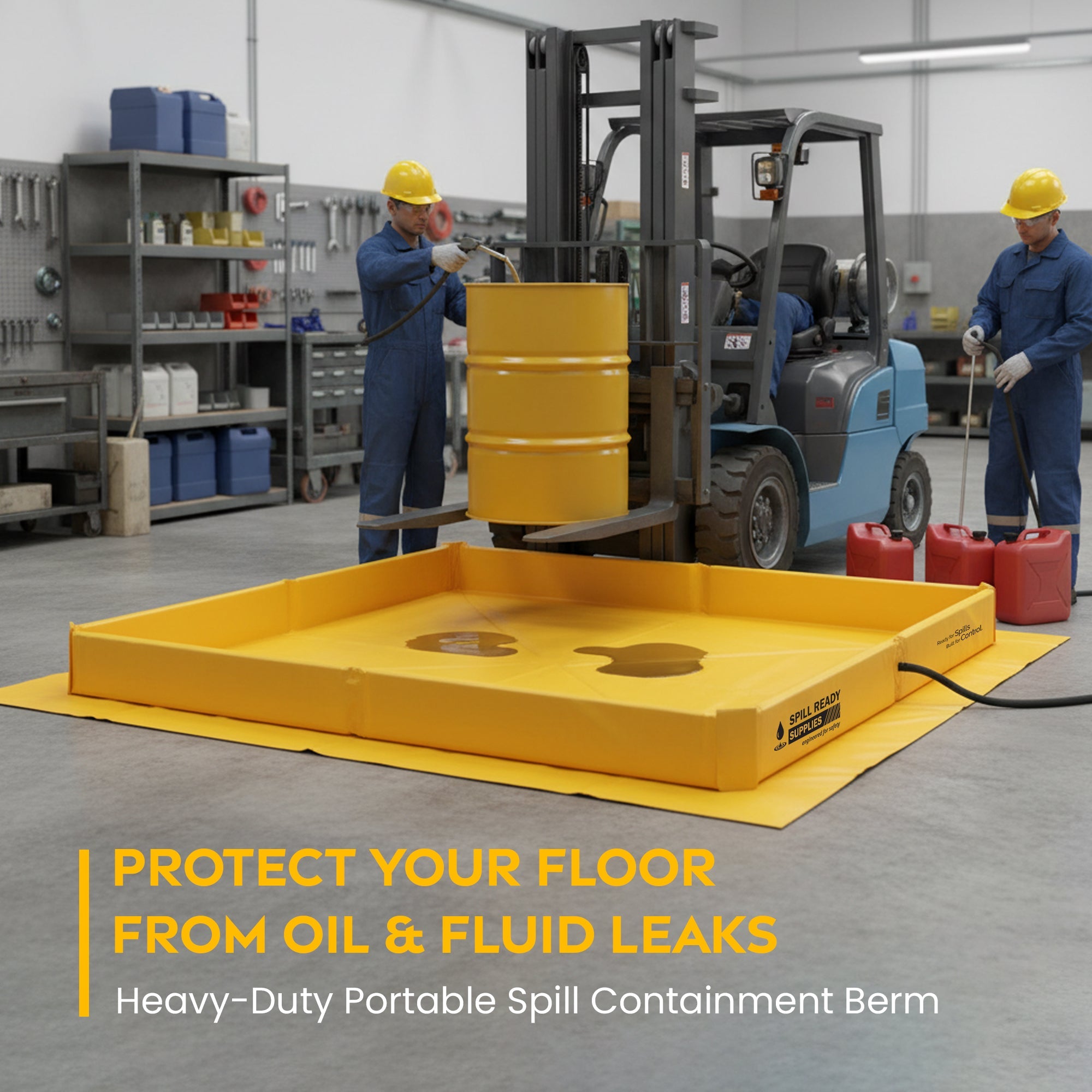 Foam Wall Spill Containment Berm 4ft x 6ft