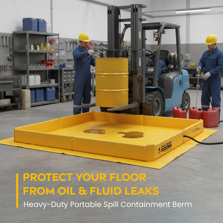 Foam Wall Spill Containment Berm 4ft x 6ft