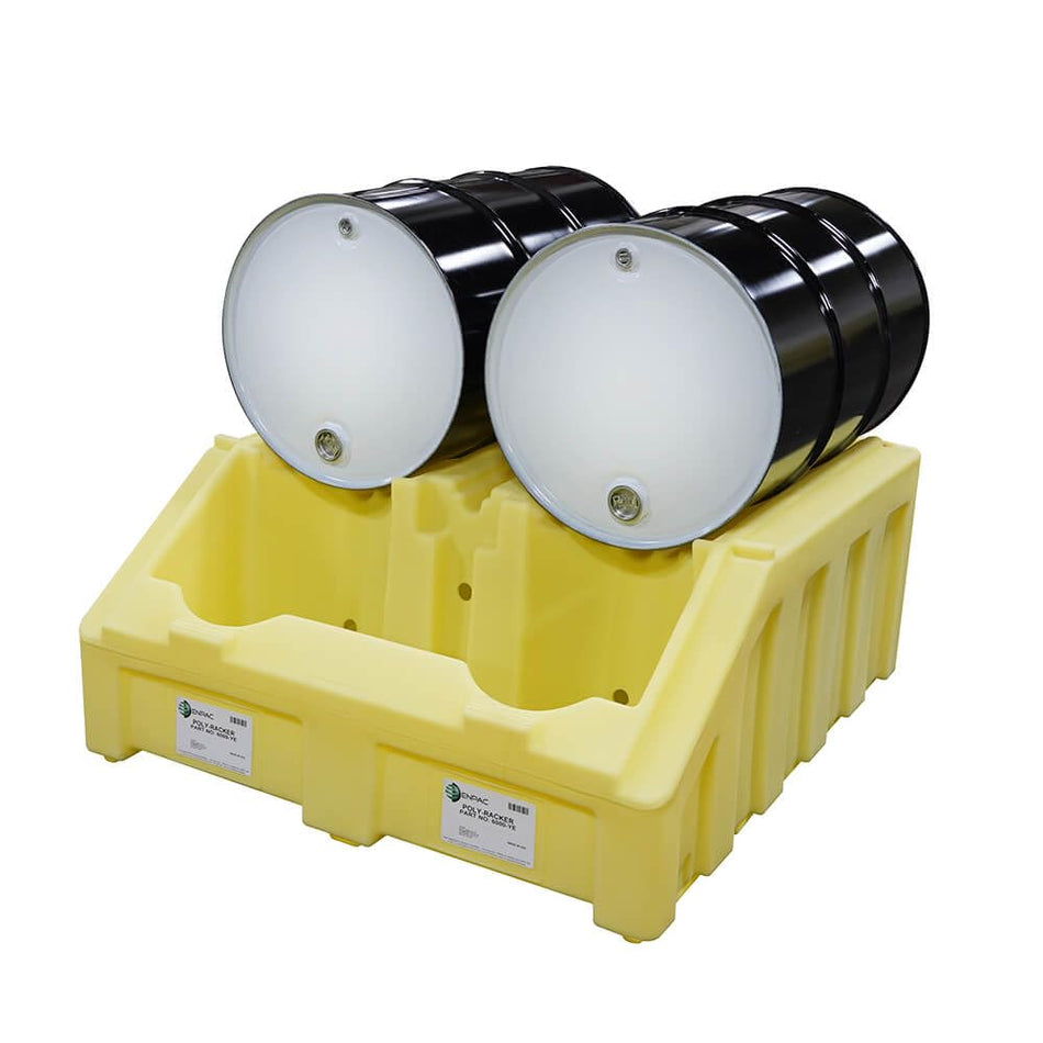 2 Drum Poly-Racker Drum Dispensing System, Yellow