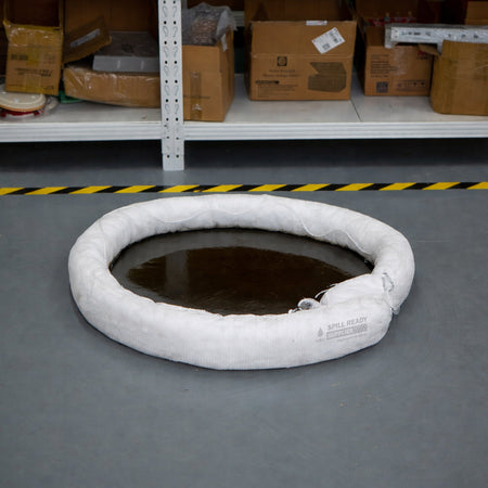 Oil Absorbent Boom 5in x 10ft Marine Linkable