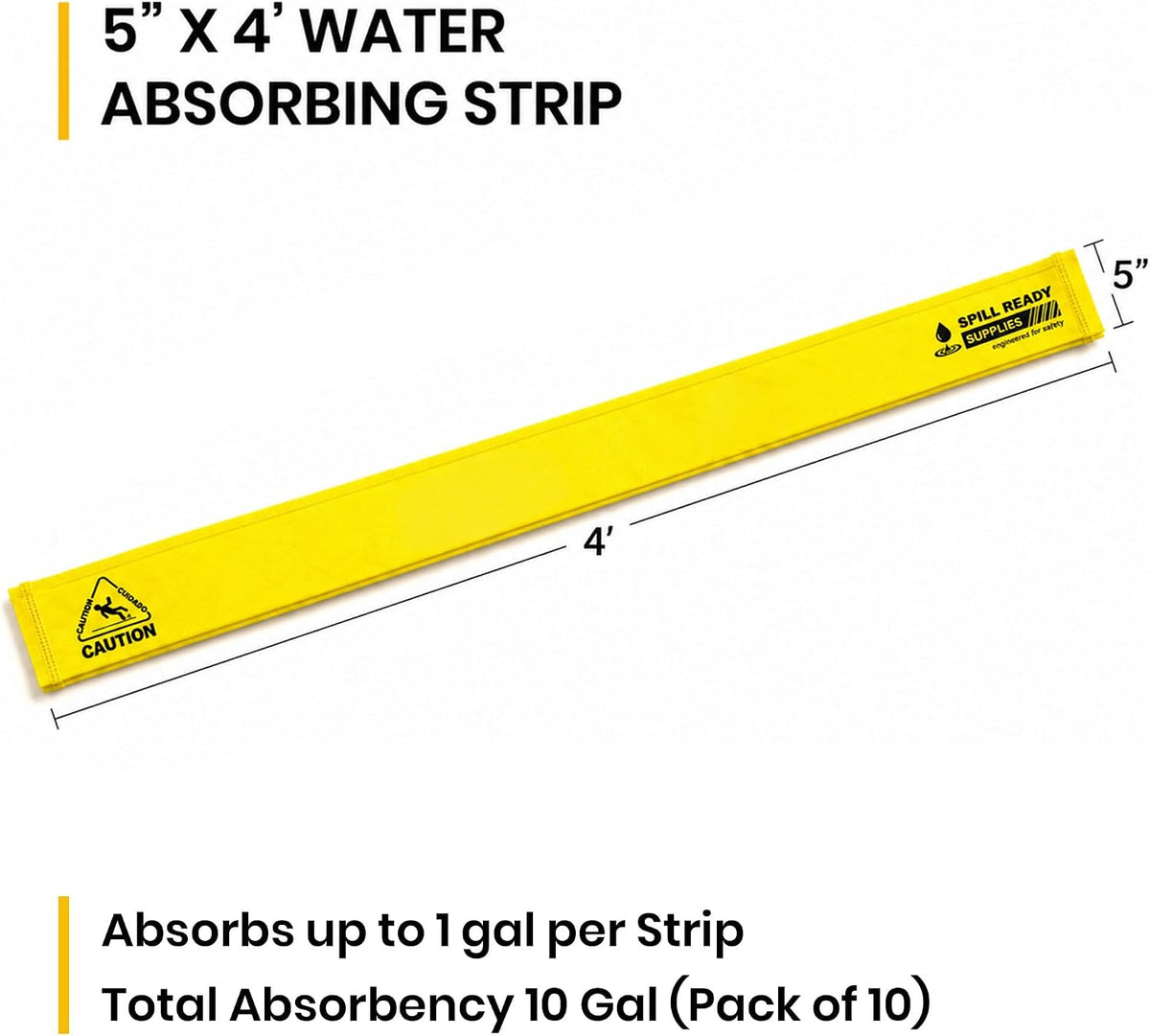 Water leak strip 1.06 gallon capacity