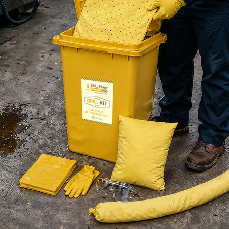 Chemical Spill Kit 30 Gallon Wheeled Bin