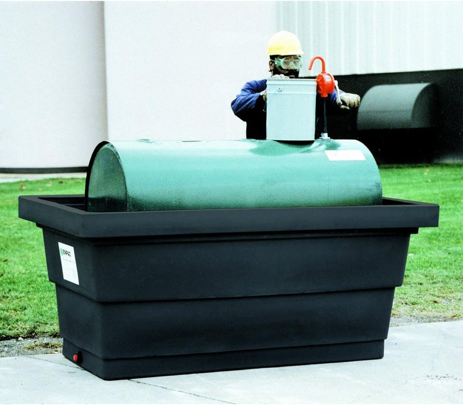 275-Gallon Poly Tank Containment Sump, Black