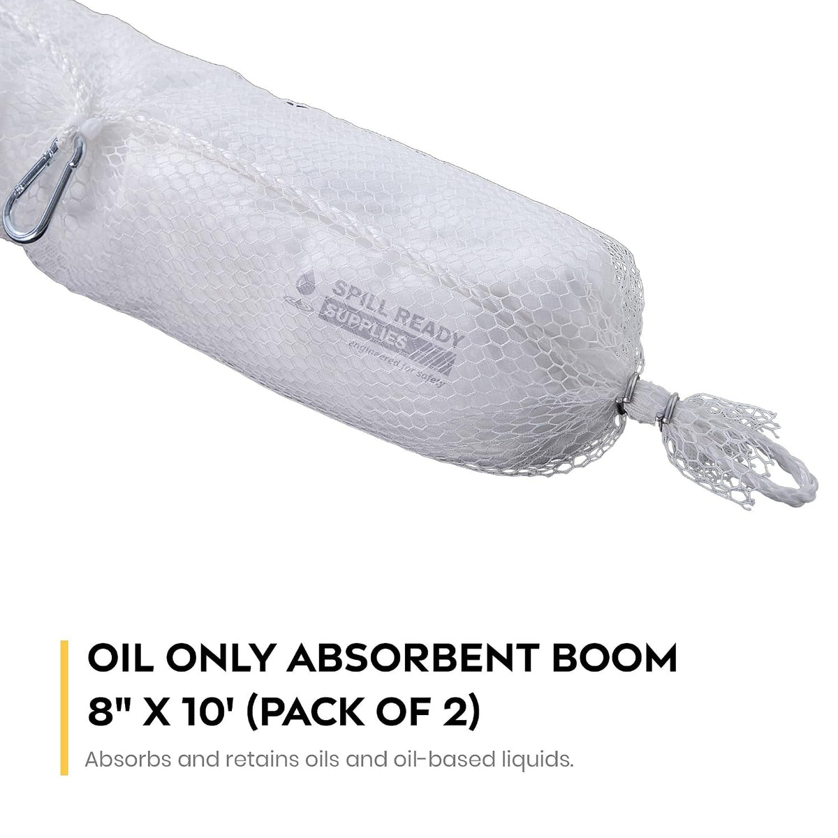 Oil absorbent boom 9.5 gallon capacity per boom