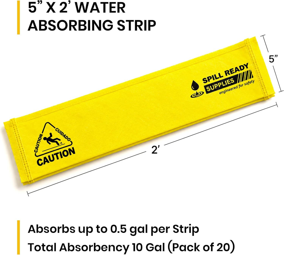 Water absorbing strip 0.53 gallon capacity