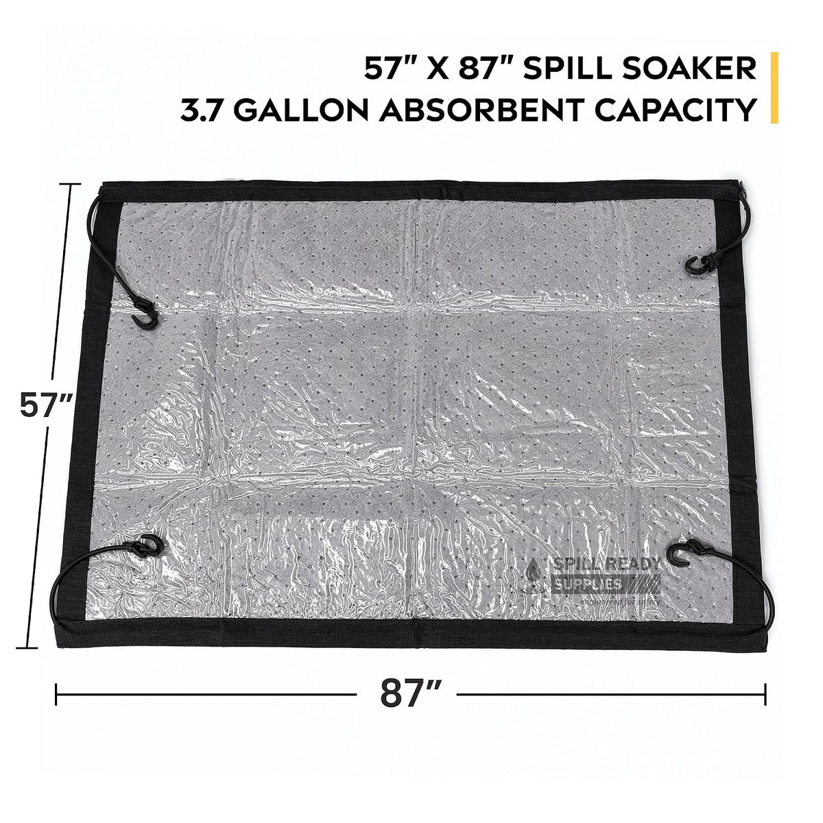 3-pack spill soaker oil absorbent drip pads 87 x 57 in – image 2