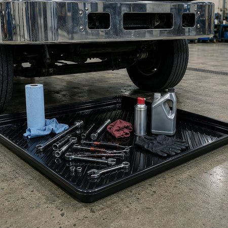 4-pack black spill containment drip trays 47 x 47 in, 40 gallon – image 6