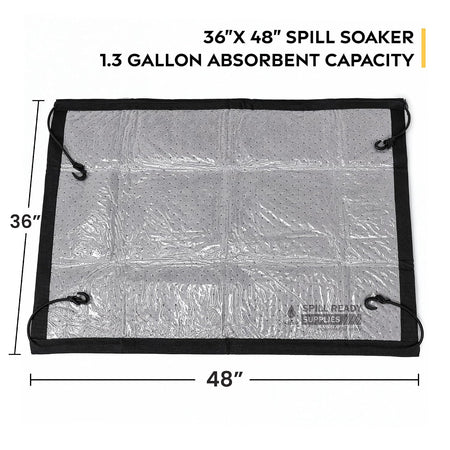 5-pack spill soaker oil absorbent drip pads 36 x 48 in – image 4
