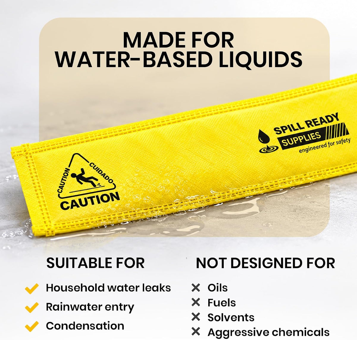 Water leak protection strip applications