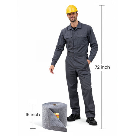 Universal Absorbent Mat Roll 15in x 300ft