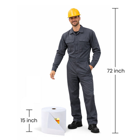 Oil Only Absorbent Mat Roll 15in x 300ft
