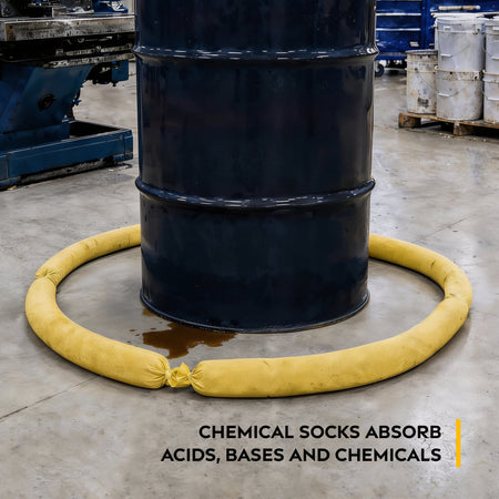 Chemical Spill Kit 30 Gallon Wheeled Bin
