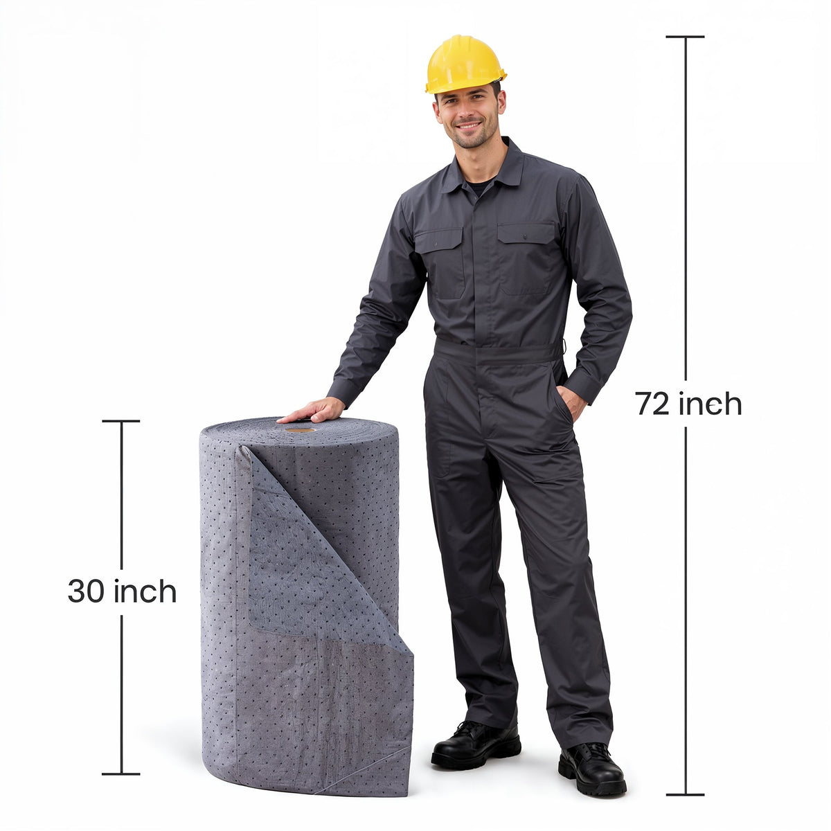 Universal Absorbent Mat Roll 30in x 300ft