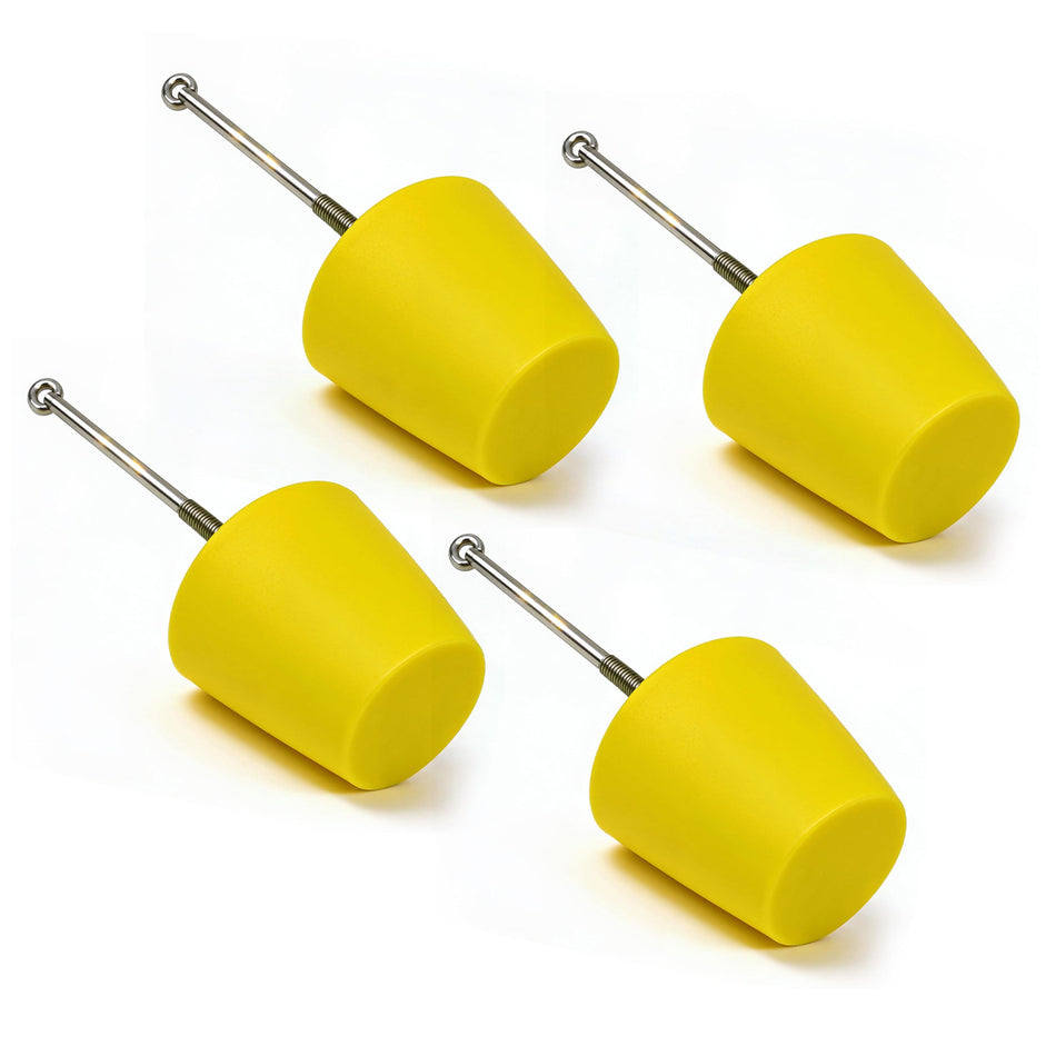 Yellow Polyurethane Drain Plug 6in – Tapered Drain Stopper 4-Pack Combo