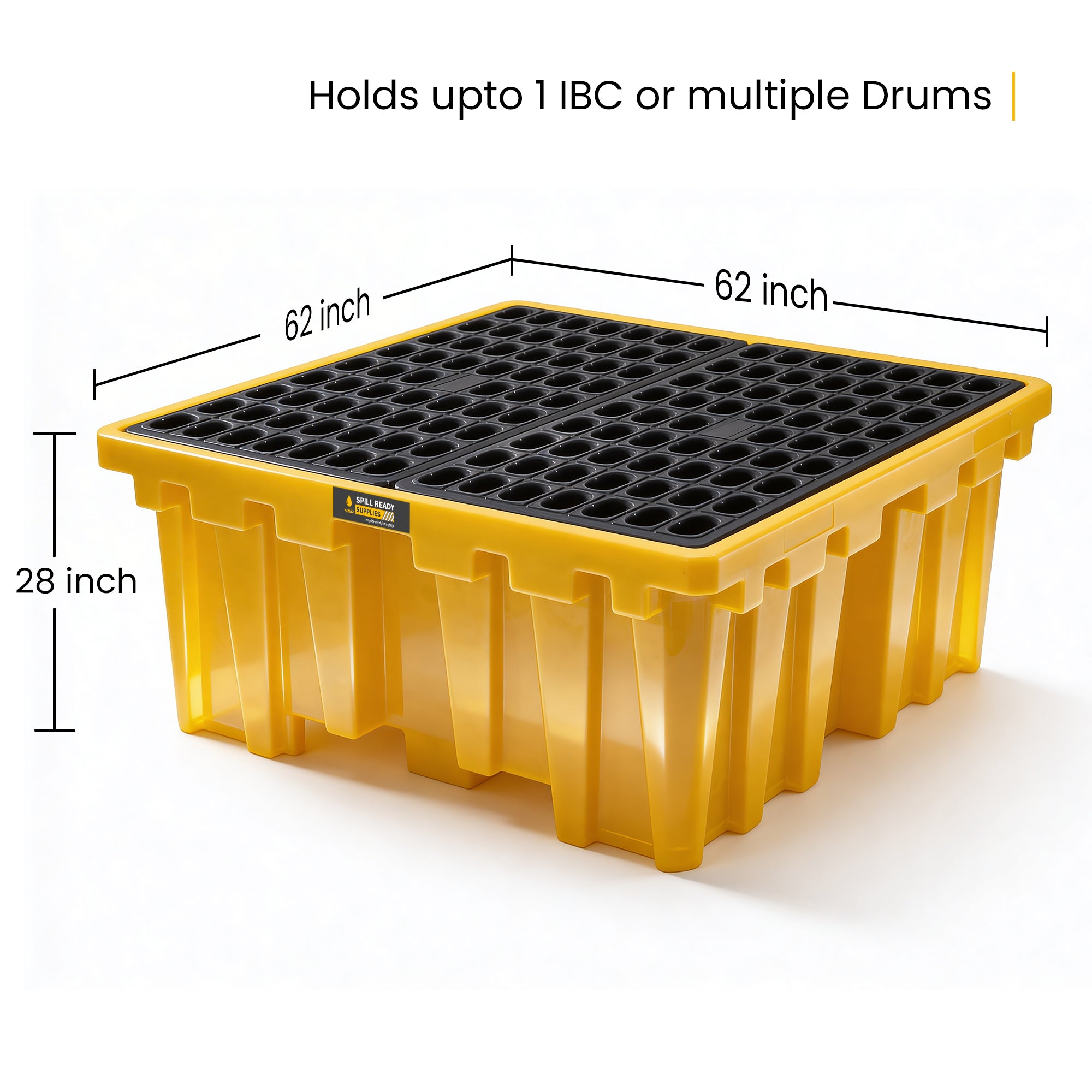 IBC Spill Containment Pallet 290 Gal Sump HDPE