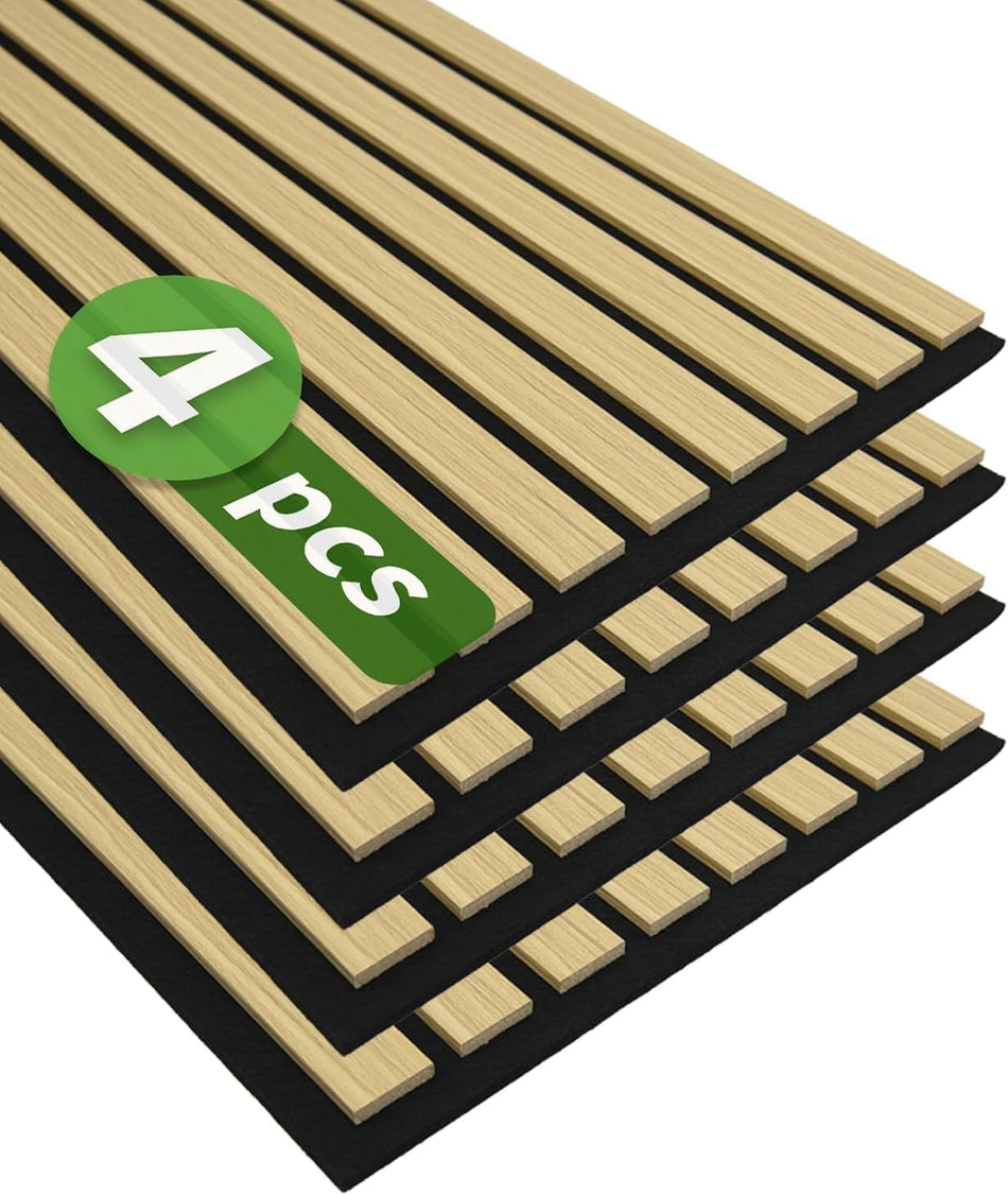 Acoustic Panel Sample Box - Walnut Wood, Matte Black, Oak Black
