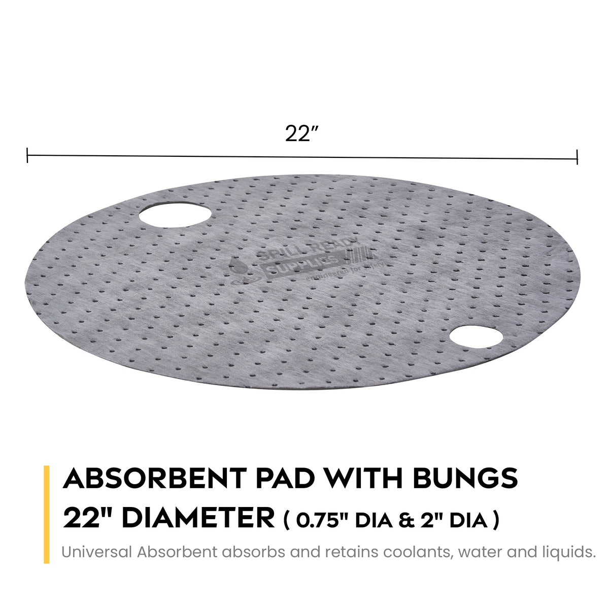 55 Gallon Drum Top Absorbent Pads Heavy Weight